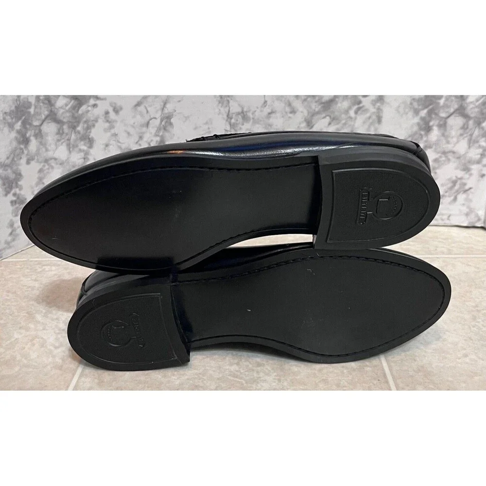 VTG Biltrite Crown Handsewn Leather Dress Loafers Mens 9.5B Black Prom Wedding